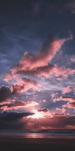 Poutres,Rayons,Nature,Horizon,Coucher De Soleil,Mer,Plage