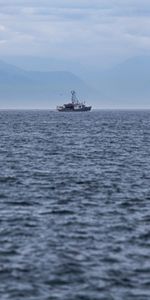 Nature,Horizon,Fog,Sea,Boat