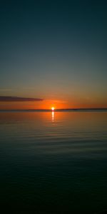 Éblouissement,Éclat,Horizon,Nature,Coucher De Soleil,Mer