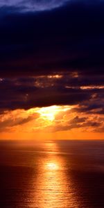 Naturaleza,Nubes,Horizonte,Océano,Santa Catarina,Puesta Del Sol,Oceano,Brasil