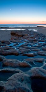 Naturaleza,Puesta Del Sol,Stones,Mar,Arena,Horizonte,Orilla,Banco