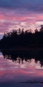 Nature,Réflexion,Soir,Banque,Rive,Lac,Irlande