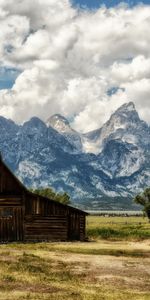 Nature,Montagnes,Maisons,Paysage