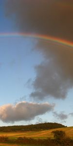 Nature,Arc En Ciel,Les Champs,Paysage