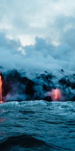 Nature,Lava,Volcano,Sea