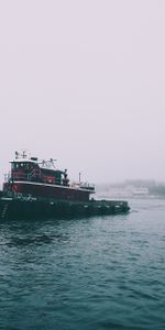 Nature,Mainly Cloudy,Overcast,Sea,Fog,Ship