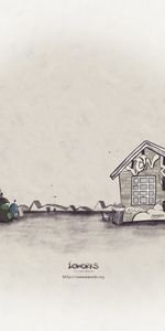 Nature,Miscellanea,Miscellaneous,Bw,Fwa,Chb,Picture,Drawing,House