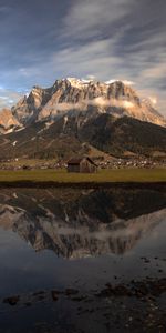 Nature,Montagne,Vallée,Lac,Maisons