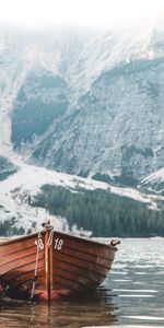 Nature,Mountain,Lake,Shore,Bank,Pier,Boat