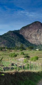 Nature,Mountain,Path,Fence,Hill