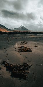 Nature,Mountain,Shore,Bank,Traces,Sand,Landscape