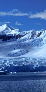 Nature,Mountain,Snowbound,Snow Covered,Bay,Antarctica,Snow