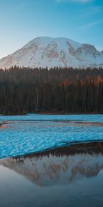 Naturaleza,Hielo,Montaña,Arriba,Lago,Bosque,Vértice