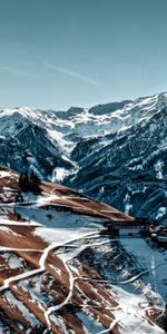 Nature,Mountains,Alps,Slopes,Snow,Vertex,Tops