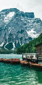 Nature,Mountains,Building,Slope,Boat