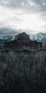 Nature,Mountains,Building,Wood,Wooden,Old,Farm