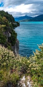 Nature,Mountains,Bush,Rocks,Lake,Landscape