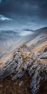 Nature,Nuages,Roches,Les Rochers,Vallée,Montagnes,Paysage