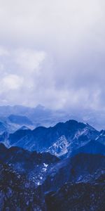 Nature,Mountains,Clouds,Vertex,Tops