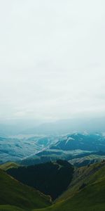 Nature,Mountains,Fog,Height,Mountain Range,Landscape