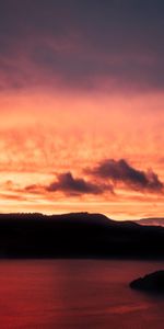 Nature,Mountains,Lake,Dusk,Sunset,Twilight,Dark