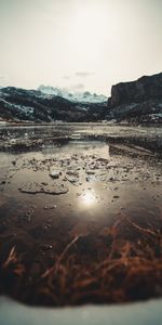 Nature,Vallée,Montagnes,Glace,Lac,Paysage