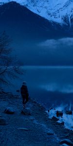 Isolement,Nature,Intimité,Solitude,Montagnes,Lac,Alaska