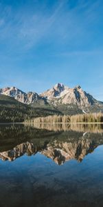 Nature,Mountains,Lake,Reflection,Forest,Landscape