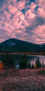 Nature,Lac,Montagnes,Coucher De Soleil