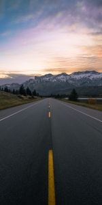 Nature,Mountains,Markup,Snowbound,Snow Covered,Dahl,Road,Distance