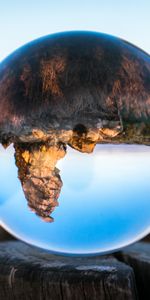 Montagnes,Réflexion,Verre,Balle,Souche,Koenigstein,Nature,Ballon