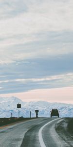 Nature,Mountains,Road,Turn,Car