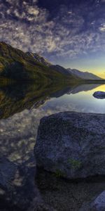 Nature,Mountains,Rock,Lake,Reflection,Grey,Stone