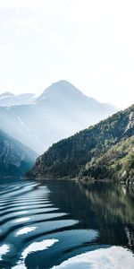 Naturaleza,Montañas,Las Rocas,Rocas,Lago,Bosque,Niebla