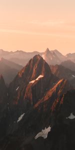 Nature,Mountains,Rocks,Vertex,Dahl,Tops,Sunset,Distance