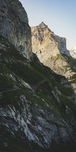 Nature,Mountains,Rocks,Vertex,Path,Slope,Tops