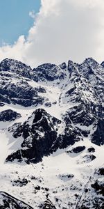 Nature,Mountains,Snow Covered,Snowbound,Vertex,Tops