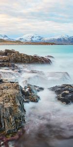 Nature,Mountains,Snow,Rocks,Lake,Snow Covered,Snowbound