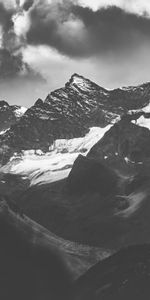 Nature,Mountains,Snow,Rocks,Vertex,Bw,Snow Covered,Snowbound,Chb,Tops