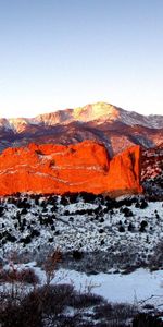 Nature,Mountains,Snow,Vegetation,Shadow,Illumination,Sun,Lighting