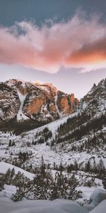 Vértice,Naturaleza,Montañas,Tops,Marebbe,Nieve,Italia