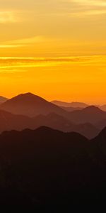 Nature,Mountains,Twilight,Fog,Dusk,Sunset,Landscape