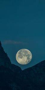 Nature,Mountains,Vertex,Tops,Satellite,Moon