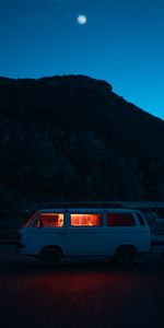 Nature,Night,Cars,Van,Car