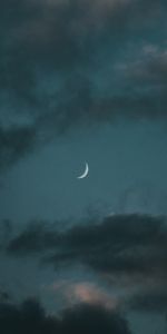 Nature,Nuages,Nuit,Sky,Lune