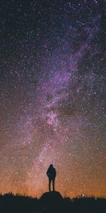 Nature,Person,Starry Sky,Human,Night