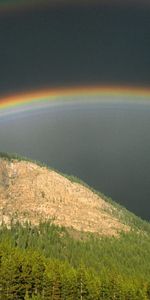 Nature,Montagnes,Paysage,Arc En Ciel