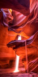 Nature,Rays,Beams,Relief,Canyon,Sand,Cave