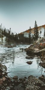 Nature,Rivers,Grass,Stones,Mountains