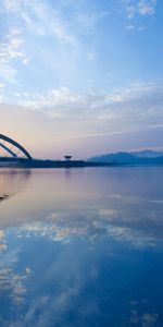 Puesta Del Sol,Cielo,Naturaleza,Ríos,Puente